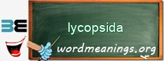 WordMeaning blackboard for lycopsida